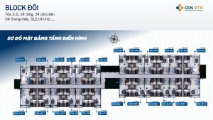 Mặt bằng dự án Happy Home block đôi