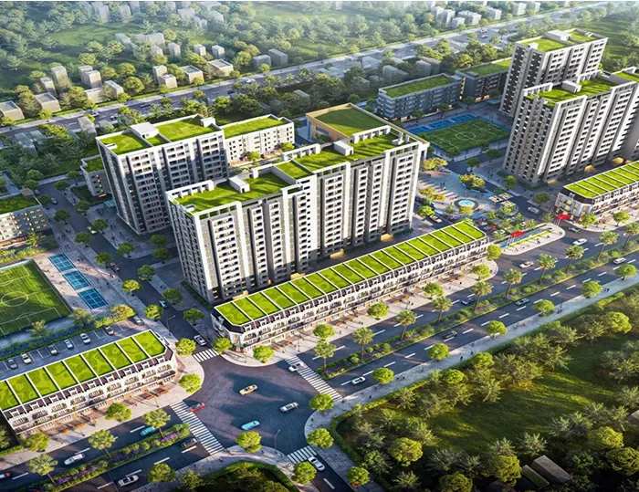phối cảnh dự án nhà ở xã hội happy home hà nam