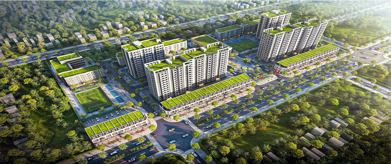 phối cảnh dự án nhà ở xã hội happy home hà nam